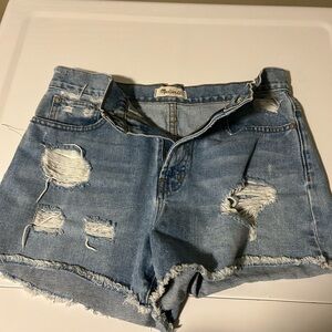 Madewell Women's Ripped Jean Shorts